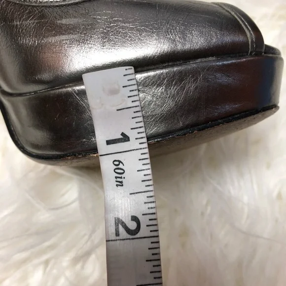 🎉HP🎉GORGEOUS COACH BREANA PLATFORM PEEPTOE HEELS/SHOES - Picture 9 of 12